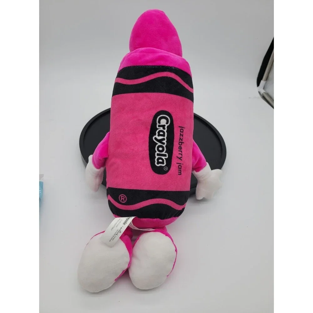 Hallmark Crayola Experience Crayon Smiling Jazzberry Jam Pink Plush 20